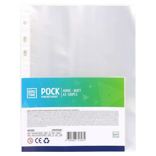 Picture of PUNCHED POCKETS A5 X100 - 40 MICRONS